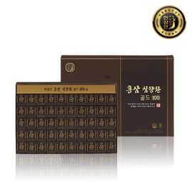  [NH NongHyup Hansamin] Red Ginseng Agarwood Gold 3.75g × 100 Pills – Premium Health Supplement with 100% Korean 6-Year-Old Red Ginseng and Rare Traditional Ingredients – Made in Korea